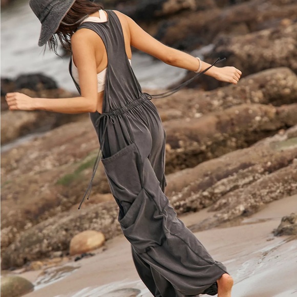Stylish Brown Jumpsuit. Grey in picture only. - Picture 1 of 4